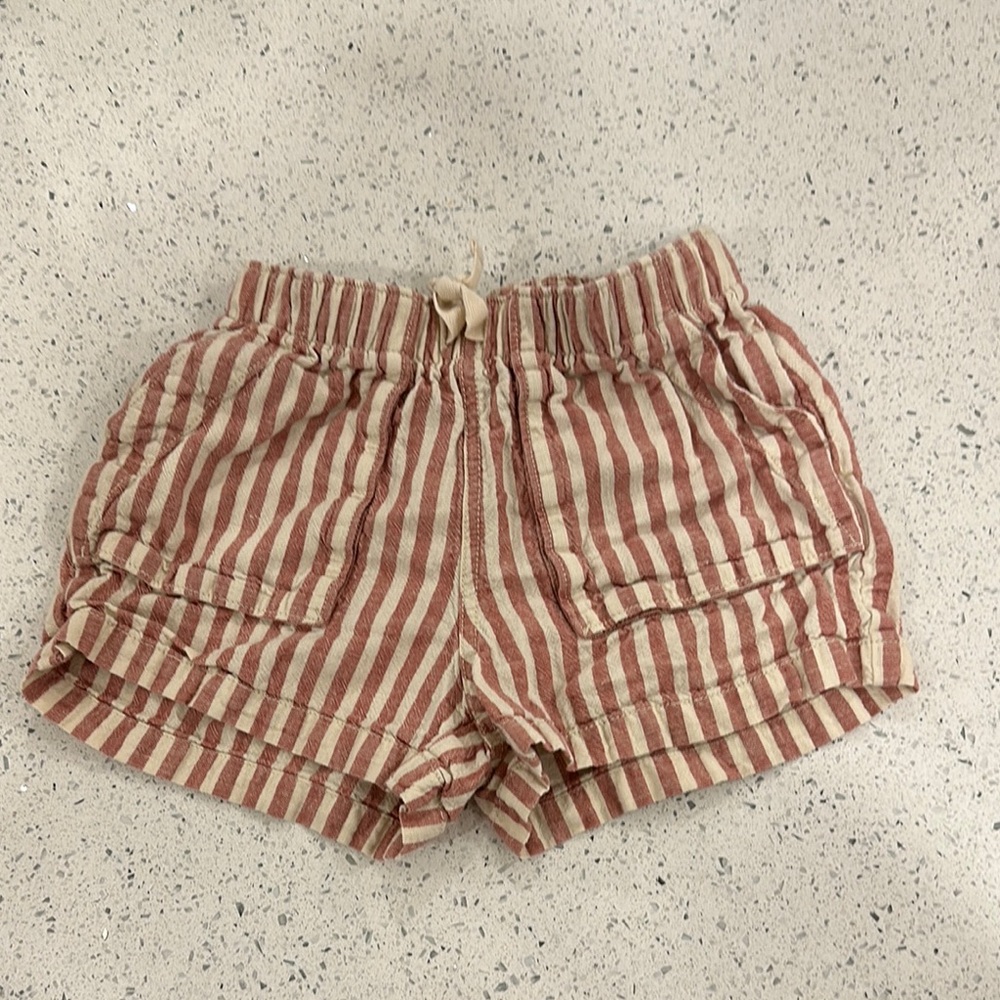 Tea Collection Red and Cream Striped Shorts